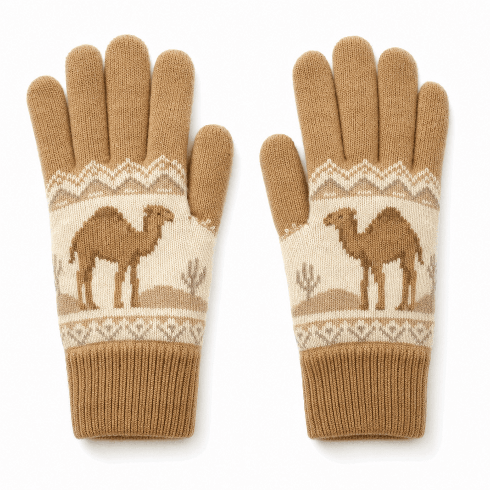 Camel Winter Gloves