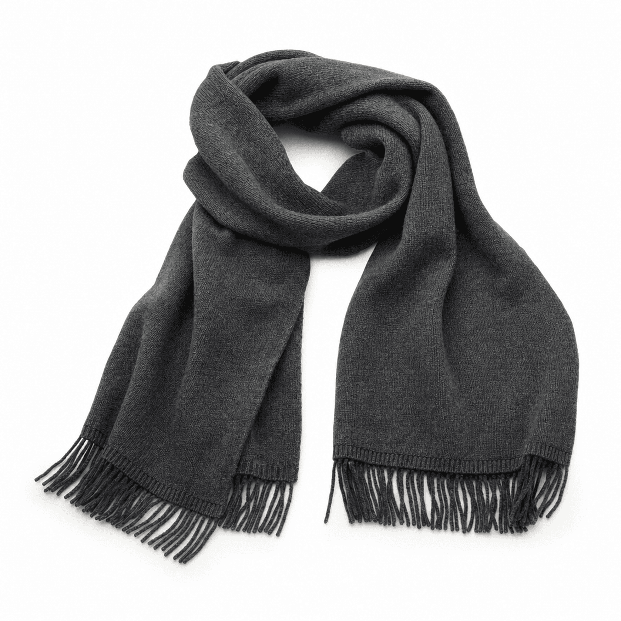 Charcoal Classic Wool Scarf