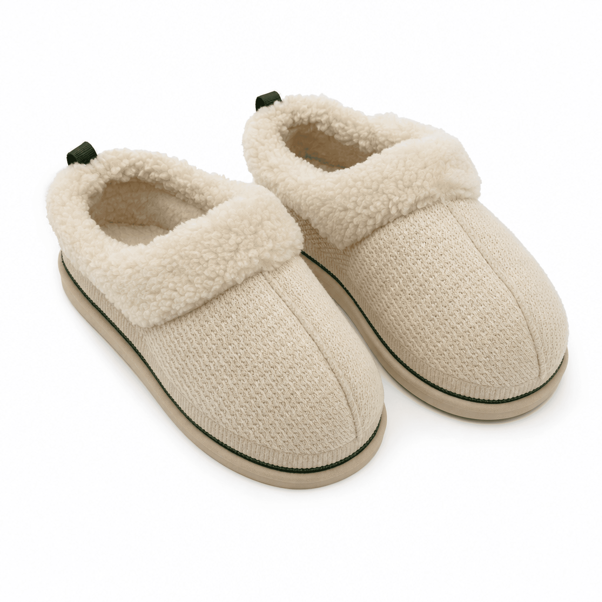 Cream Shearling Slippers