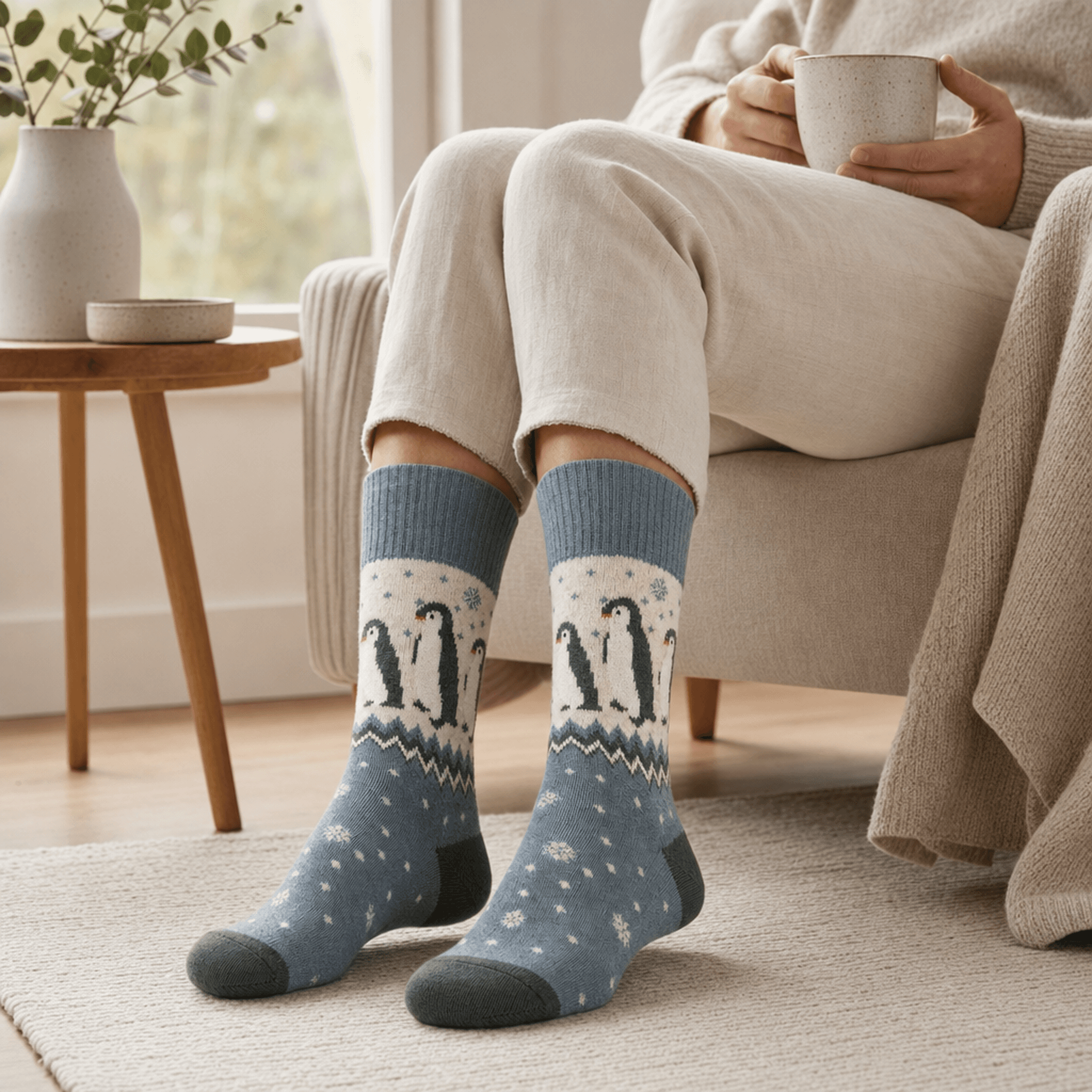 Penguin Winter Socks — alternate view