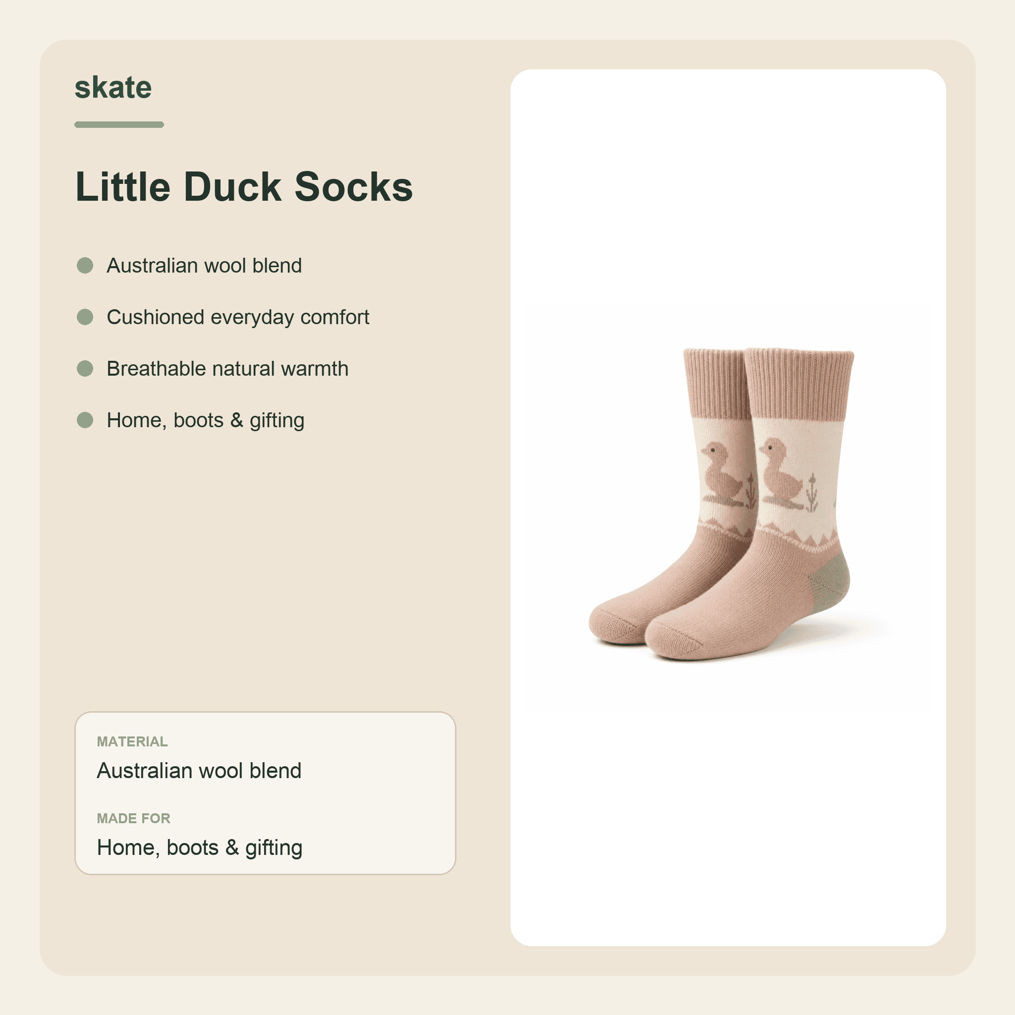 Little Duck Socks Details