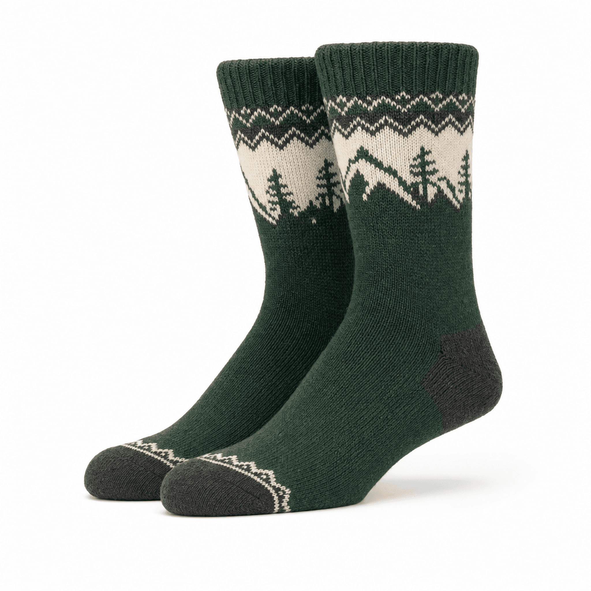 Forest Green Cabin Socks