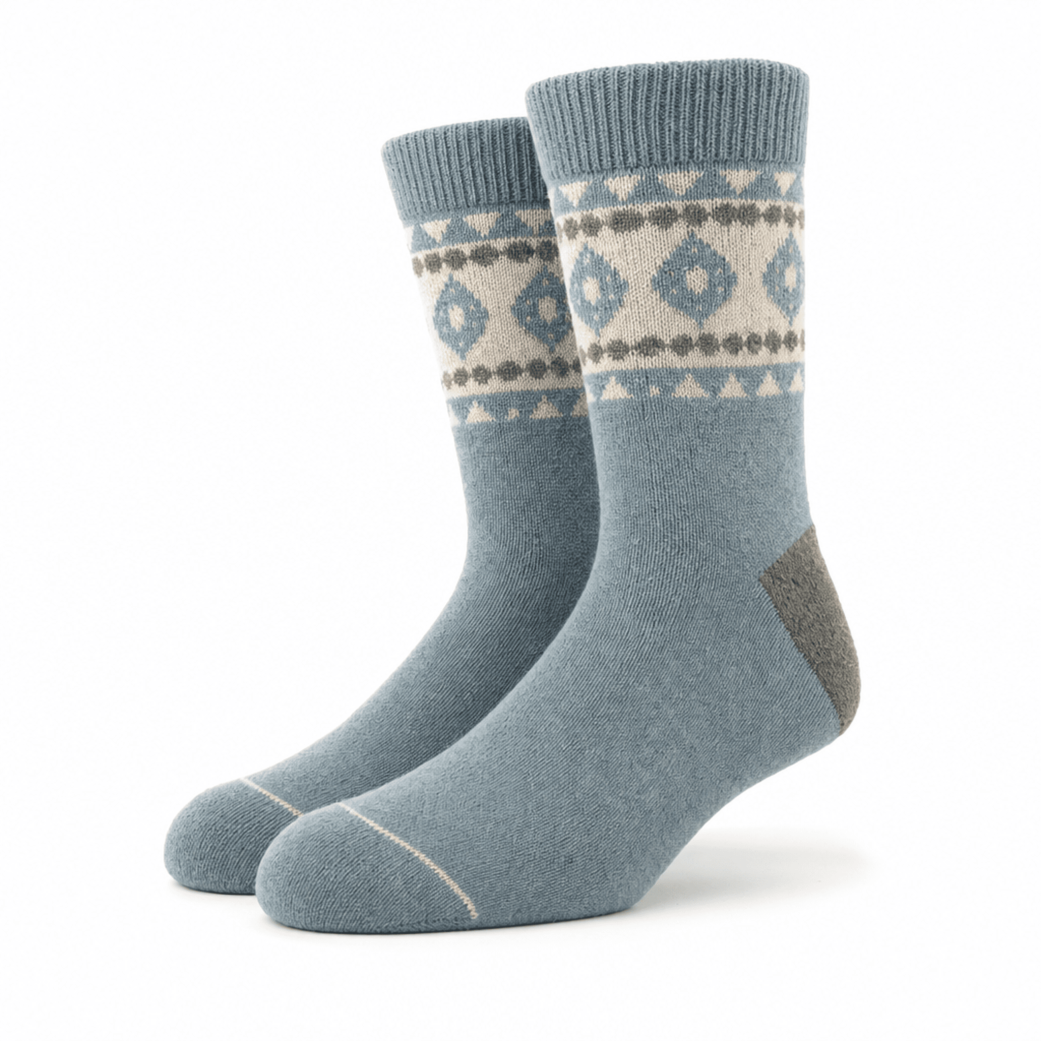 Dusty Blue Wool Socks