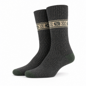 Charcoal Heavy Knit Socks