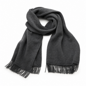 Charcoal Classic Wool Scarf