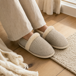 Oatmeal Indoor Wool Slippers