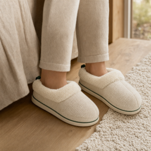 Cream Shearling Slippers
