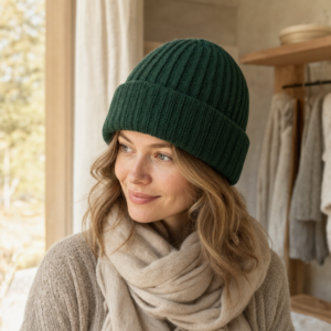 Forest Green Winter Beanie